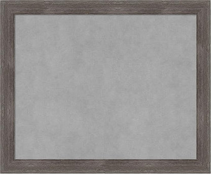 Amanti Art Grey Framed Magnetic Board 19x23 Small Vision Board for use with Magnets, 100% Metal Sheet to Display Items as Office Decor or for Home Organization in mudroom, Kitchen or Kids Room