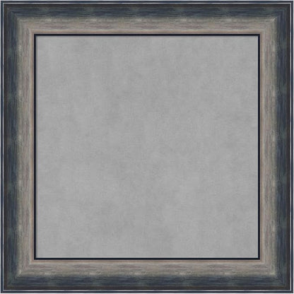 Amanti Art Silver Framed Magnetic Board 26x26 Medium Vision Board for use with Magnets, 100% Metal Sheet to Display Items as Office Decor or for Home Organization in mudroom, Kitchen or Kids Room