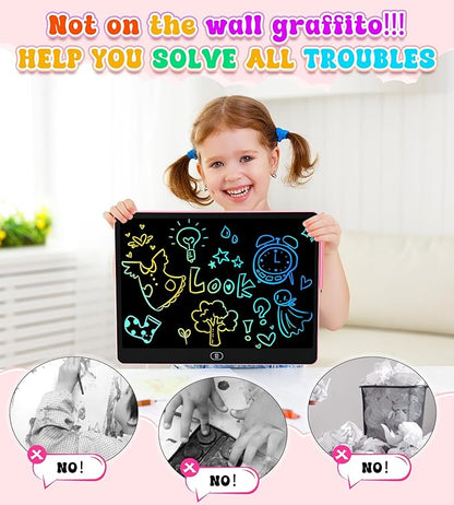 LCD Writing Tablet for Kids, 16 Inch Colorful Doodle Board Drawing Tablets, Toddler Educational Learning Toys for 3 4 5 6 7 8 Year Old Boys Girls Birthday Christmas Gift
