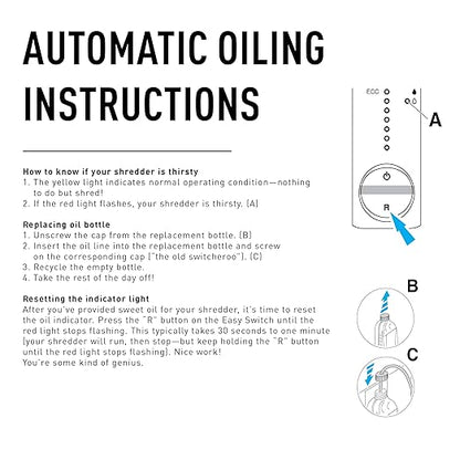 IDEAL 6 Bottles of Special High-Cling Lubricating Oil for ideal Shredders, Great for Any Automatic Oiler, Non-Toxic, Non-Detergent, Extend Life of Your Shredder (6 Bottles, 1 Quart Each)