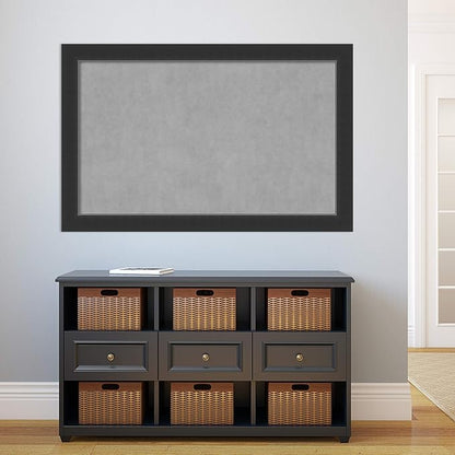 Amanti Art Black Framed Magnetic Board 29x45 Large Vision Board for use with Magnets, 100% Metal Sheet to Display Items as Office Decor or for Home Organization in mudroom, Kitchen or Kids Room