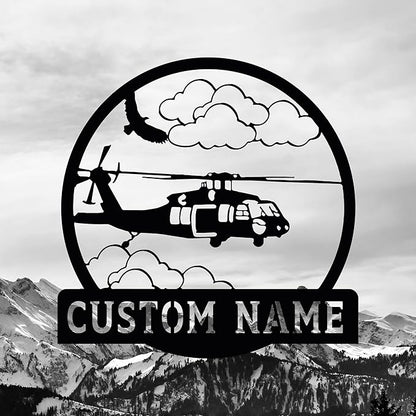 Personalized Metal Airplane Wall Art, Airplane Name Sign, Customized Pilot Name Sign, Airplane Hangar Sign Decor, Aviation Home Office Decor, Large Outdoor Decor, Pilot Gifts, Aircraft Lovers Gift