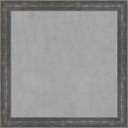 Amanti Art Grey Framed Magnetic Board 23x23 Medium Vision Board for use with Magnets, 100% Metal Sheet to Display Items as Office Decor or for Home Organization in mudroom, Kitchen or Kids Room