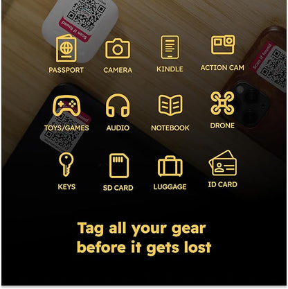 Lost Item QR Code Stickers | Customizable QR Code Labels for Storage, Moving, Recovery