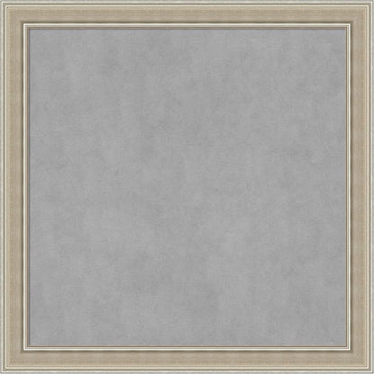 Amanti Art Silver Framed Magnetic Board 28x28 Medium Vision Board for use with Magnets, 100% Metal Sheet to Display Items as Office Decor or for Home Organization in mudroom, Kitchen or Kids Room