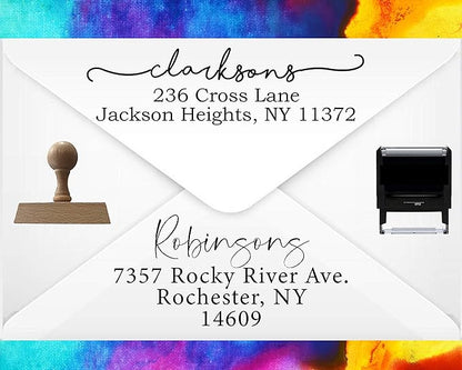 Address Stamp | Custom Address Stamper | Personalized | Self-Inking Return Address Mail | 3 Lines | Wedding | Custom Address Stamper | (House Warming Gift)