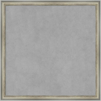 Amanti Art Silver Framed Magnetic Board 22x22 Medium Vision Board for use with Magnets, 100% Metal Sheet to Display Items as Office Decor or for Home Organization in mudroom, Kitchen or Kids Room