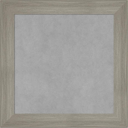 Amanti Art Grey Framed Magnetic Board 20x20 Small Vision Board for use with Magnets, 100% Metal Sheet to Display Items as Office Decor or for Home Organization in mudroom, Kitchen or Kids Room