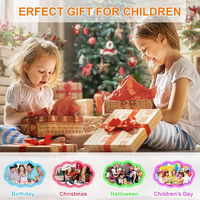 FLUESTON LCD Writing Tablet, Doodle Board Toys Gifts for 3-8 Year Old Girls Boys, 15 Inch Colorful Electronic Board Drawing Pad for Kids, Gifts for Toddler Educational Learning Travel Christmas, Blue