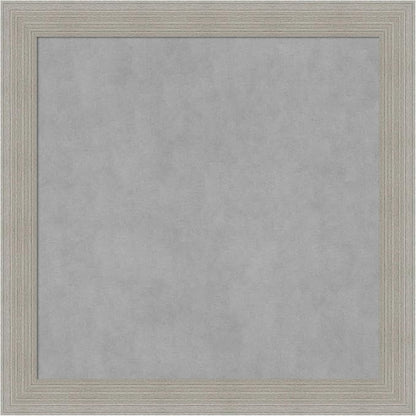 Amanti Art Grey Framed Magnetic Board 14x14 X-Small Vision Board for use with Magnets, 100% Metal Sheet to Display Items as Office Decor or for Home Organization in mudroom, Kitchen or Kids Room