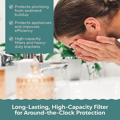 Applied Membranes Inc. 2-Stage Whole-House Water Filter System, 1-Micron and 5-Micron 4.5-Inch by 20-Inch Filters