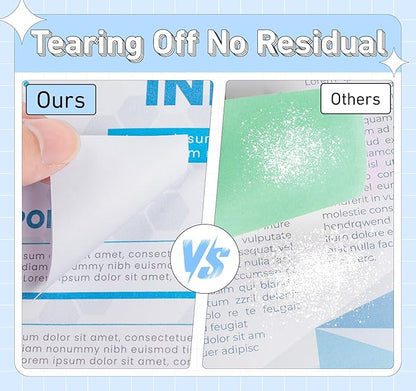 White Sticky Notes 1.5 x 2 in,10 Pads Small Self-Stick Notes,100 Sheets/Pad Super Sticky Note Pads, 1000 Sheets in Total Memo Pads,Mini Self-Adhesive Notes for Office,School,Home Meeting Supplies