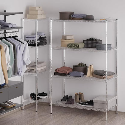 Regal Altair 24" Deep x 48" Wide x 74" Height Wire Shelving Kit | 4-Tier | NSF Commercial Storage Rack Unit
