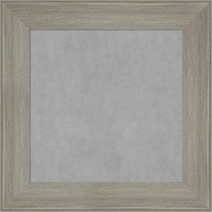 Amanti Art Grey Framed Magnetic Board 16x16 X-Small Vision Board for use with Magnets, 100% Metal Sheet to Display Items as Office Decor or for Home Organization in mudroom, Kitchen or Kids Room