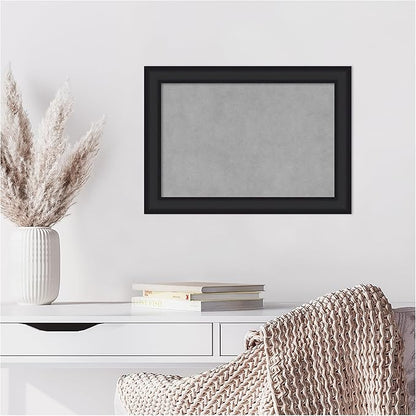 Amanti Art Black Framed Magnetic Board 15x21 Small Vision Board for use with Magnets, 100% Metal Sheet to Display Items as Office Decor or for Home Organization in mudroom, Kitchen or Kids Room