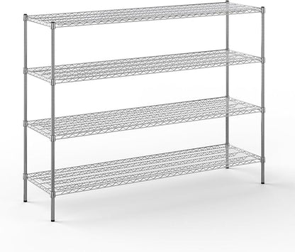 Regal Altair 21" Deep x 72" Wide x 54" Height Wire Shelving Kit | 4-Tier | NSF Commercial Storage Rack Unit