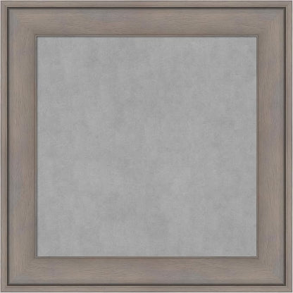 Amanti Art Grey Framed Magnetic Board 15x15 X-Small Vision Board for use with Magnets, 100% Metal Sheet to Display Items as Office Decor or for Home Organization in mudroom, Kitchen or Kids Room
