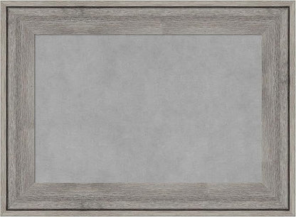 Amanti Art Grey Framed Magnetic Board 17x23 Small Vision Board for use with Magnets, 100% Metal Sheet to Display Items as Office Decor or for Home Organization in mudroom, Kitchen or Kids Room