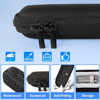 Presentation Clicker with Case, Wireless Presenter for PowerPoint Slide with Hyperlink & Volume Control, Presentation Remote Clicker for Mac/Computer/Laptop, Google Slide/PPT/Keynote
