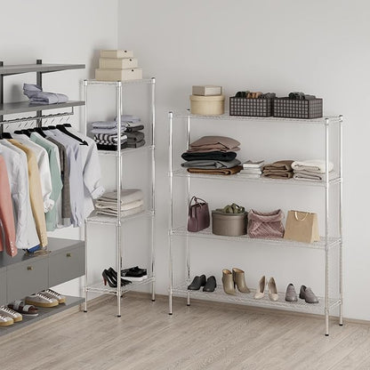 Regal Altair 14" Deep x 54" Wide x 64" Height Wire Shelving Kit | 4-Tier | NSF Commercial Storage Rack Unit