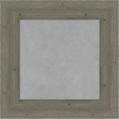 Amanti Art Grey Framed Magnetic Board 23x23 Small Vision Board for use with Magnets, 100% Metal Sheet to Display Items as Office Decor or for Home Organization in mudroom, Kitchen or Kids Room