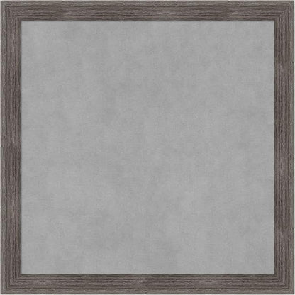 Amanti Art Grey Framed Magnetic Board 23x23 Medium Vision Board for use with Magnets, 100% Metal Sheet to Display Items as Office Decor or for Home Organization in mudroom, Kitchen or Kids Room