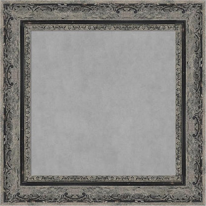 Amanti Art Black Framed Magnetic Board 16x16 X-Small Vision Board for use with Magnets, 100% Metal Sheet to Display Items as Office Decor or for Home Organization in mudroom, Kitchen or Kids Room