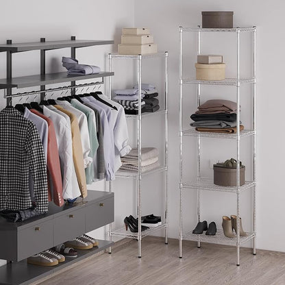 Regal Altair 18" Deep x 24" Wide x 86" Height Wire Shelving Kit | 5-Tier | NSF Commercial Storage Rack Unit