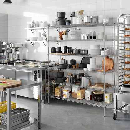 Regal Altair 21" Deep x 60" Wide x 74" Height Wire Shelving Kit | 6-Tier | NSF Commercial Storage Rack Unit