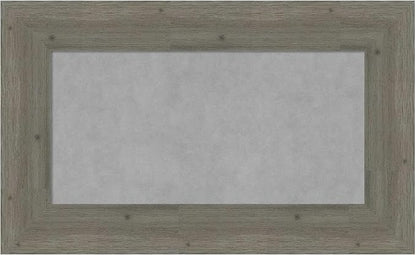 Amanti Art Grey Framed Magnetic Board 19x31 Small Vision Board for use with Magnets, 100% Metal Sheet to Display Items as Office Decor or for Home Organization in mudroom, Kitchen or Kids Room