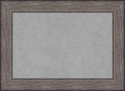 Amanti Art Grey Framed Magnetic Board 21x29 Medium Vision Board for use with Magnets, 100% Metal Sheet to Display Items as Office Decor or for Home Organization in mudroom, Kitchen or Kids Room