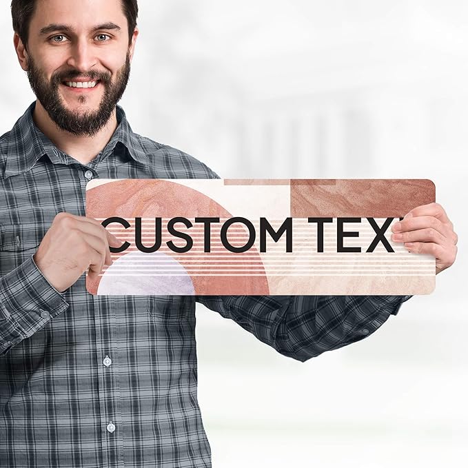 Custom Sign, Custom Street Sign, 11 Font Colors, 13 Font Styles, 4 Hole Options, 22 Sizes, 6x18 Inches, Rust Free DiBound, Fade Resistant, Made in USA by My Sign Center (Mid-Century Modern 2)