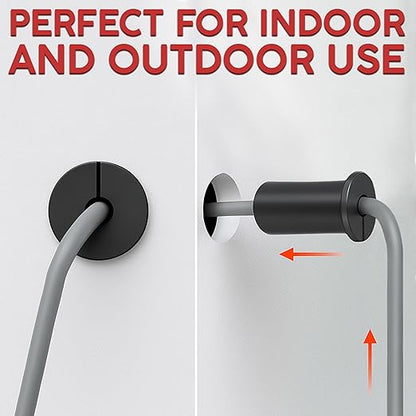 4 Pack 3/4" Silicone Cable Wall Grommet Compatible with Starlink, Waterproof Cable Pass Through, Split Wire Routing Bushing for Indoor Outdoor Use