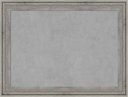 Amanti Art Grey Framed Magnetic Board 25x33 Medium Vision Board for use with Magnets, 100% Metal Sheet to Display Items as Office Decor or for Home Organization in mudroom, Kitchen or Kids Room