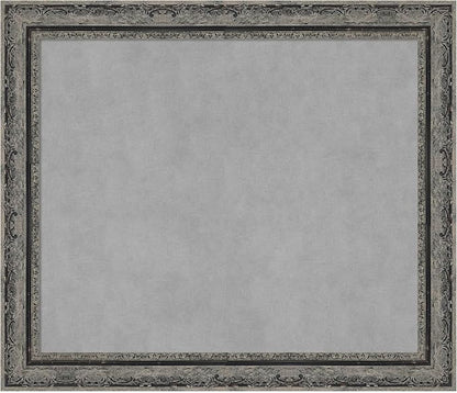 Amanti Art Black Framed Magnetic Board 24x28 Medium Vision Board for use with Magnets, 100% Metal Sheet to Display Items as Office Decor or for Home Organization in mudroom, Kitchen or Kids Room