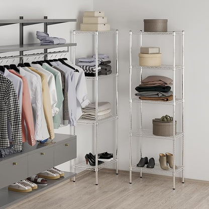 Regal Altair 14" Deep x 24" Wide x 74" Height Wire Shelving Kit | 5-Tier | NSF Commercial Storage Rack Unit