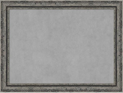 Amanti Art Black Framed Magnetic Board 24x32 Medium Vision Board for use with Magnets, 100% Metal Sheet to Display Items as Office Decor or for Home Organization in mudroom, Kitchen or Kids Room