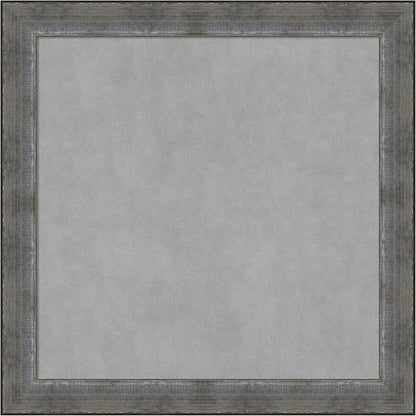 Amanti Art Silver Framed Magnetic Board 28x28 Medium Vision Board for use with Magnets, 100% Metal Sheet to Display Items as Office Decor or for Home Organization in mudroom, Kitchen or Kids Room