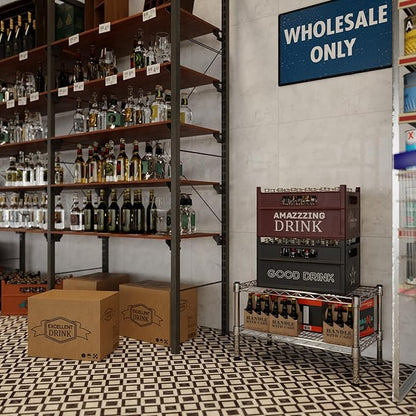 Regal Altair 14" Deep x 24" Wide x 14" Height Wire Shelving Kit | 2-Tier | NSF Commercial Storage Rack Unit