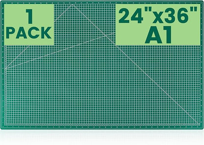 CLOYAN Large Cutting Mat 24"x36", 1 Pack Double-Sided 5-Ply Self Healing Sewing Cutting Mat, Cutting Mats Board for Crafts-Sewing, Fabric, Quilting, Scrapbooking Project