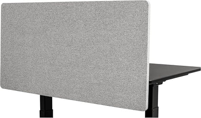 Stand Up Desk Store ReFocus Clamp-on Acoustic Desk Divider Privacy Panel That Reduces Noise and Visual Distractions (Cool Gray, 47.25" X 23.6")