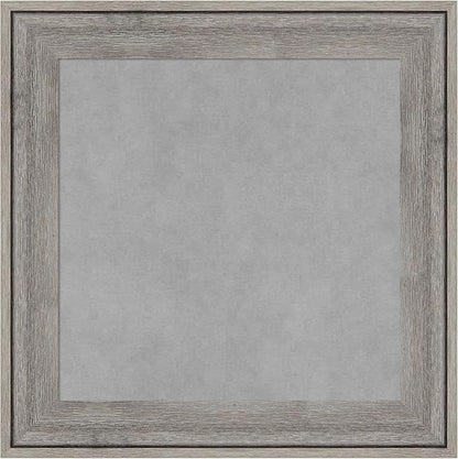 Amanti Art Grey Framed Magnetic Board 21x21 Small Vision Board for use with Magnets, 100% Metal Sheet to Display Items as Office Decor or for Home Organization in mudroom, Kitchen or Kids Room
