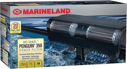 Marineland Penguin Bio-Wheel Power Filter, Multi-Stage Aquarium Filtration