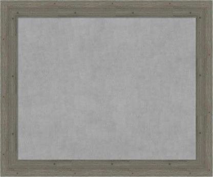 Amanti Art Grey Framed Magnetic Board 39x47 X-Large Vision Board for use with Magnets, 100% Metal Sheet to Display Items as Office Decor or for Home Organization in mudroom, Kitchen or Kids Room