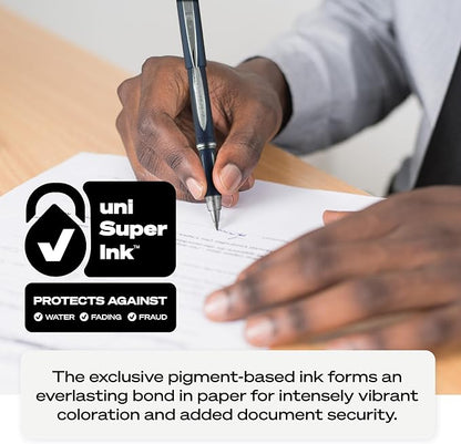 uniball™ Jetstream RT Ballpoint Pens, Black Ink, 0.7mm Fine Point, 12 Count | Retractable, Smooth Writing, Quick-Drying, Smear-Resistant, uni Super Ink™