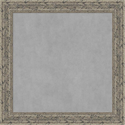 Amanti Art Silver Framed Magnetic Board 29x29 Medium Vision Board for use with Magnets, 100% Metal Sheet to Display Items as Office Decor or for Home Organization in mudroom, Kitchen or Kids Room