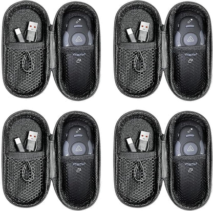 [4 Units] Presentation Clicker with 4 Cases: PowerPoint Wireless Presenter Remote USB Type C Rechargeable Red Laser Pointer Clickers Computer Project Mac PPT Slideshow Google Slide Advancer