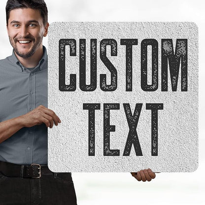 Custom Sign, Custom Street Sign, 11 Font Colors, 13 Font Styles, 4 Hole Options, 22 Sizes, 24x24 Inches, Rust Free DiBound, Fade Resistant, Made in USA by My Sign Center (Concrete)