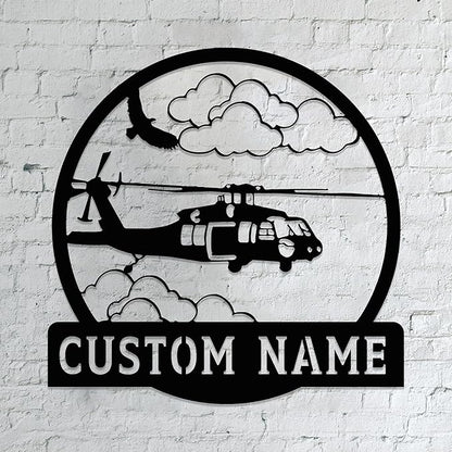 Personalized Metal Airplane Wall Art, Airplane Name Sign, Customized Pilot Name Sign, Airplane Hangar Sign Decor, Aviation Home Office Decor, Large Outdoor Decor, Pilot Gifts, Aircraft Lovers Gift