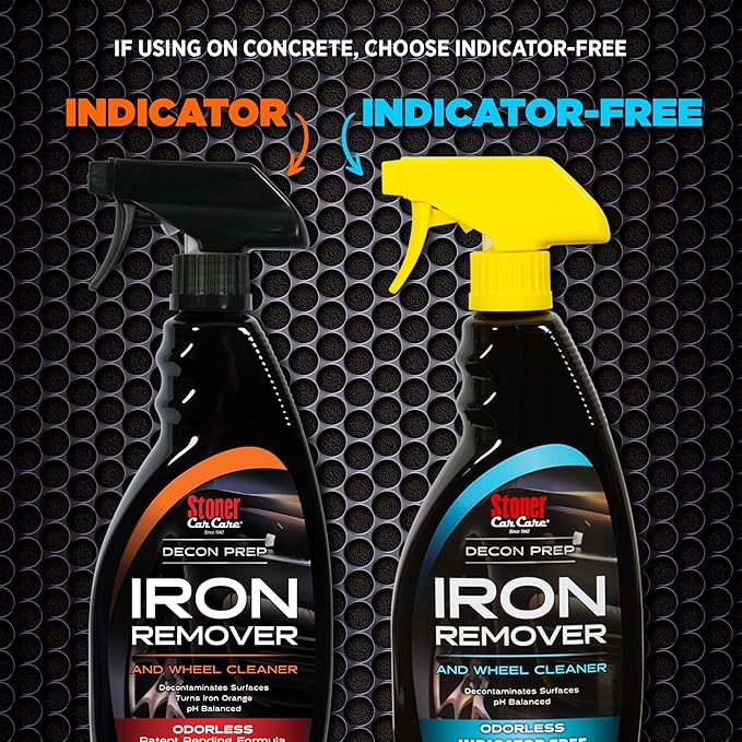 Stoner Car Care 92106 Iron Remover & Wheel Cleaner – Odorless Iron Fallout & Brake Dust Remover for Paint, Wheels & Glass – pH Balanced Rust Decontaminant with Color Indicator – 1 Gallon